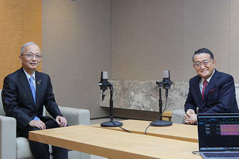 北康利の歴史に学ぶ知のライブラリ 収録風景